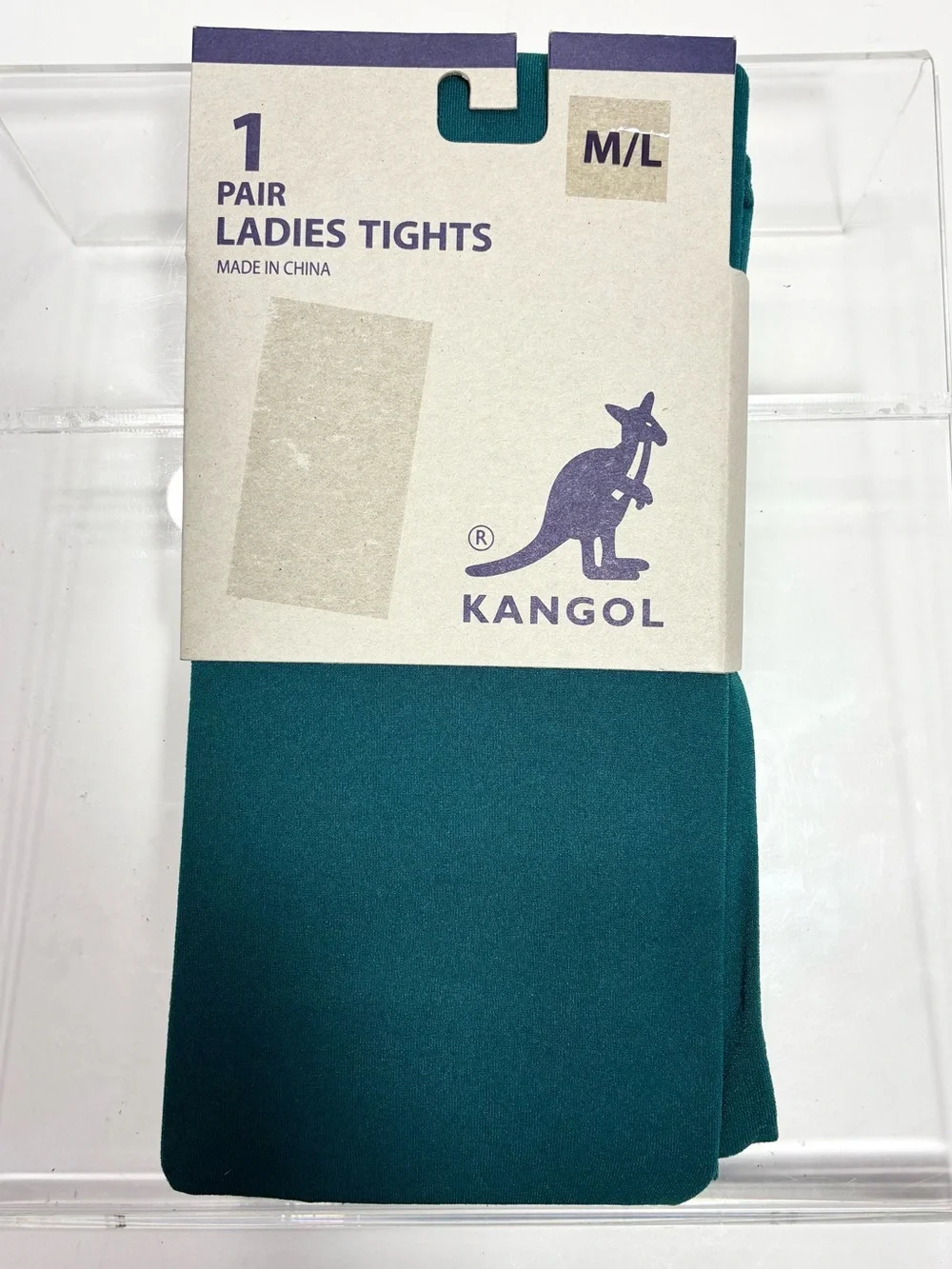 Kangol Teal Opaque Tights Size M/L